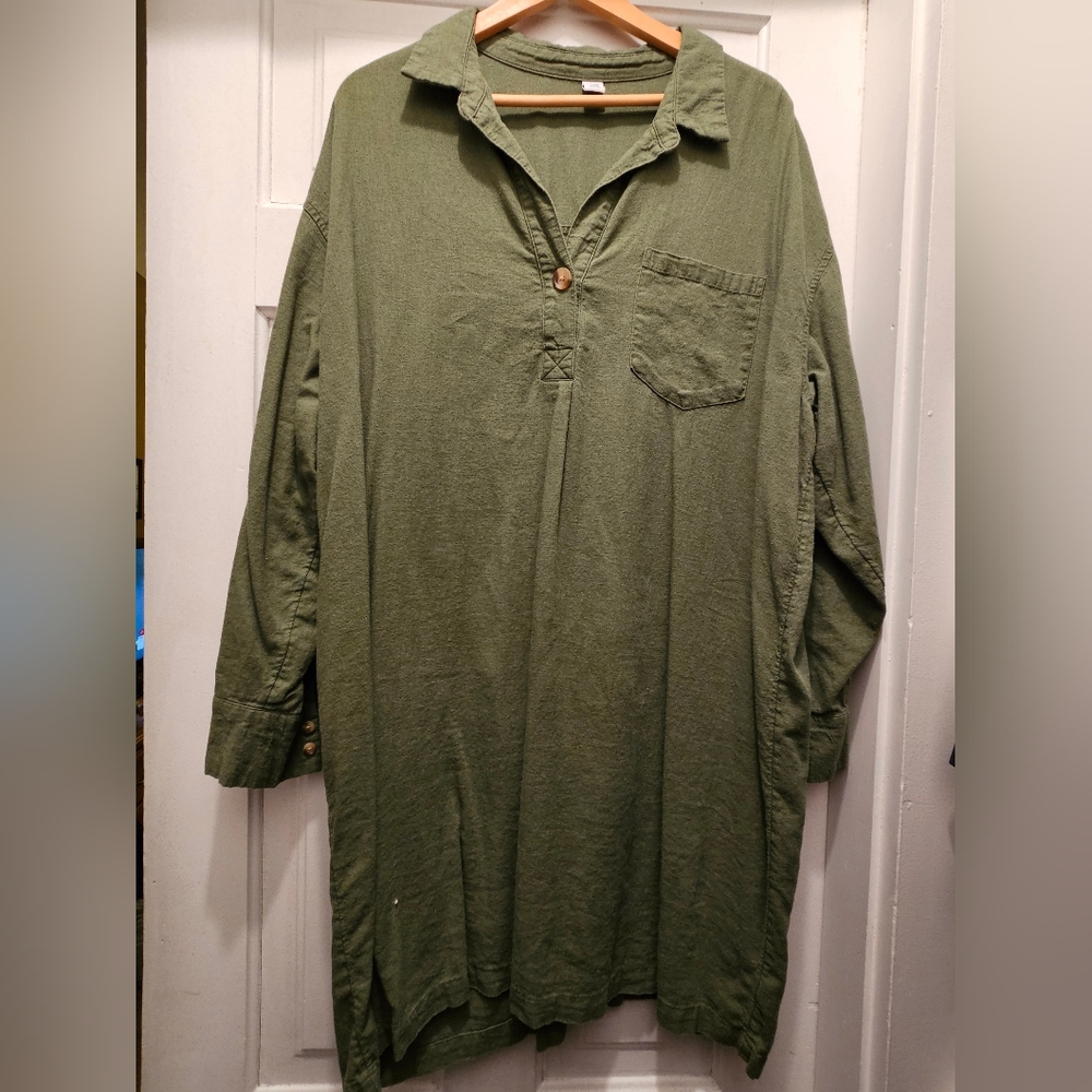 Old Navy linen shirt dress